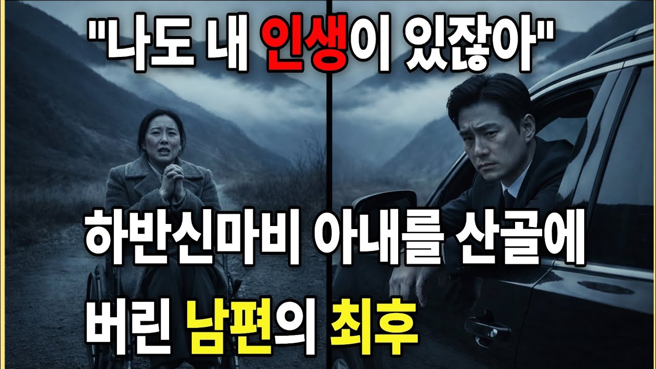 하반신마비 아내를 인적 없는 산골에 버리고 간 남편, 3년 후 무릎 꿇고 찾아왔을 때 아내가 한 말에 모두가 울었다
