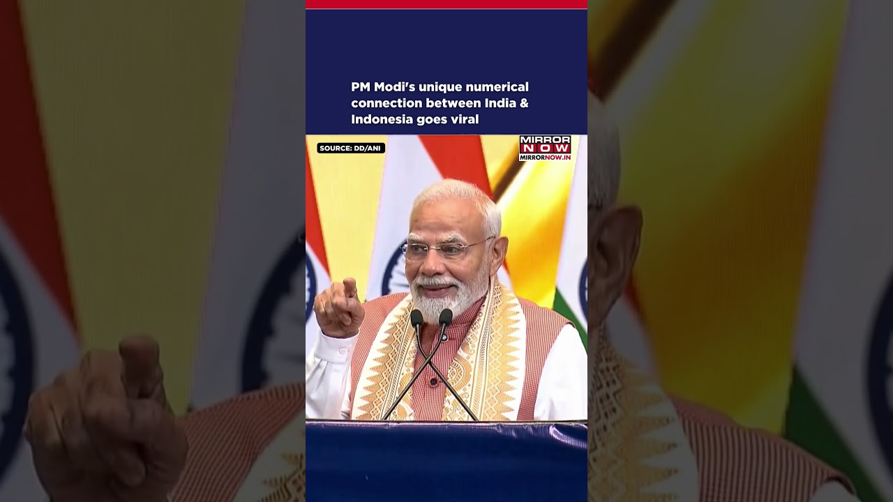 PM Modi's Unique Math: '2+6=8 & 1+7=8', Builds India & Indonesian President's B'day Connect #shorts