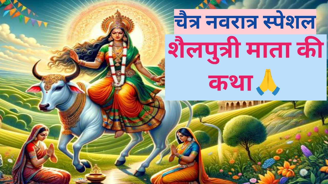 चैत्र नवरात्रि स्पेशल शैलपुत्री माता की कथा🌹💐📿#longvideo #trending #navratrispecial #jaimatadi 🙏🦚