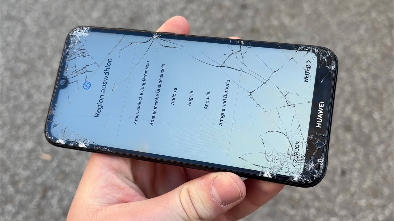 Huawei phone destruction