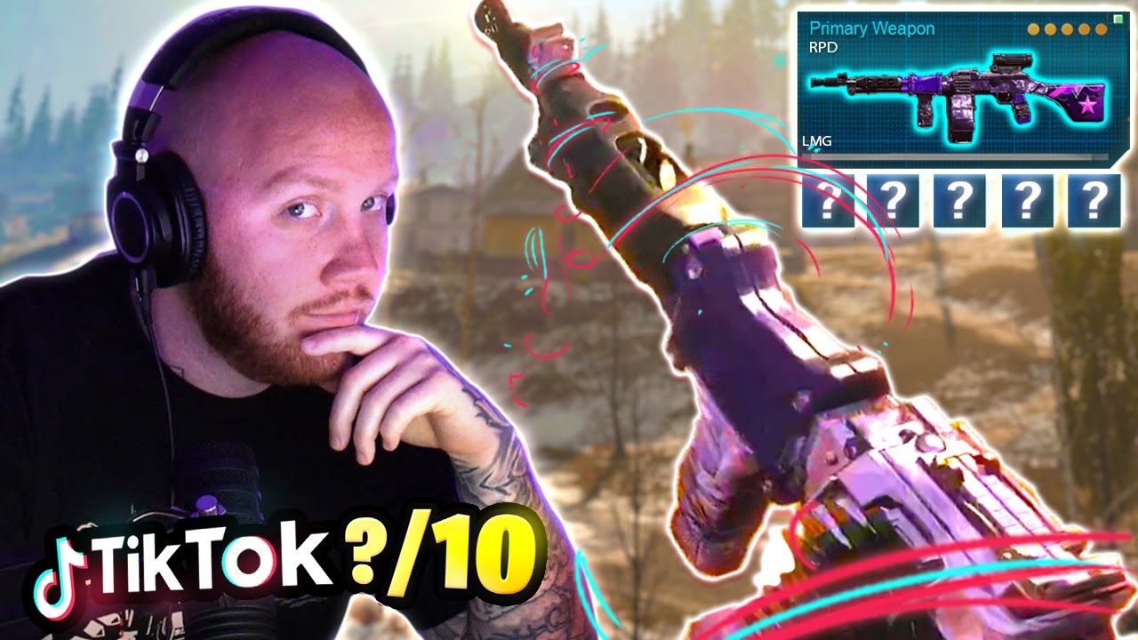 TRYING OUT A TIKTOK RPD BUILD! FT. Nickmercs & Cloakzy