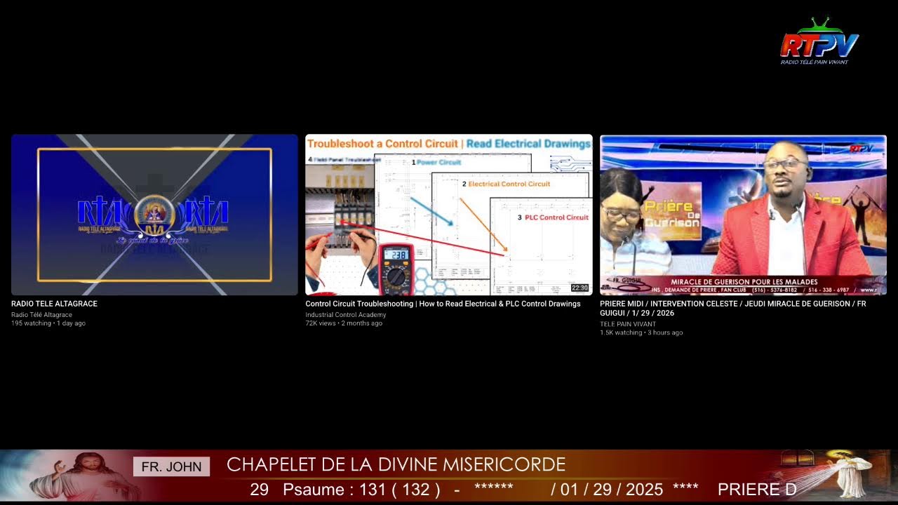 PRIERE CHAPELET DIVINE MISERICORDE / FR JOHN    / 1/ 29 / 2026