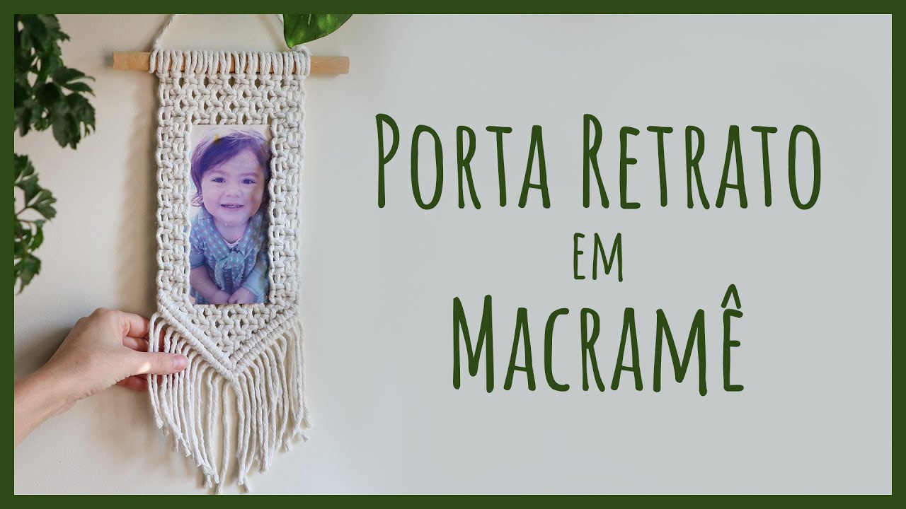 🖼️ Porta-Retrato em Macramê | Decoração Feita à Mão!