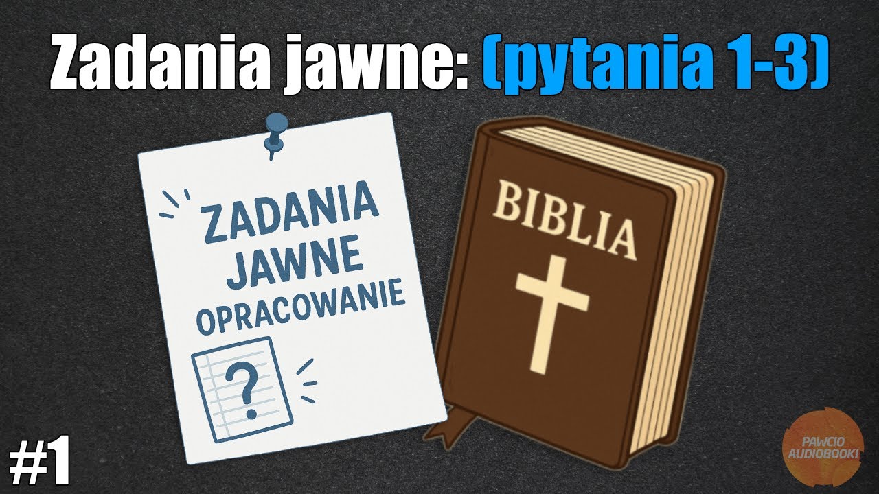 Zadania jawne: (pytania 1-3) - Biblia (Hiob, Kohelet, Apokalipsa) | Matura 2026 | Maura ustna #1