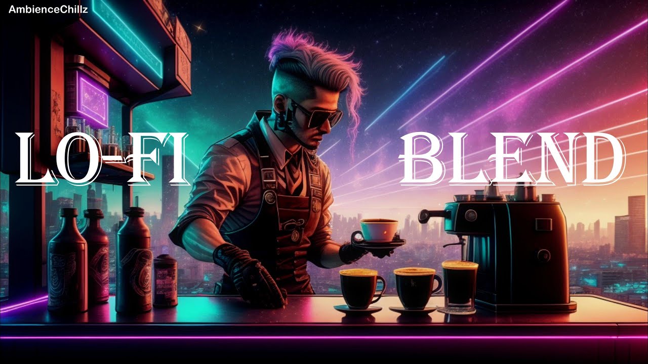 Futuristic Coffee ☕️ / Lo-fi Blend / drink on rooftop / hip-hop jazz mix / cozy lofi music