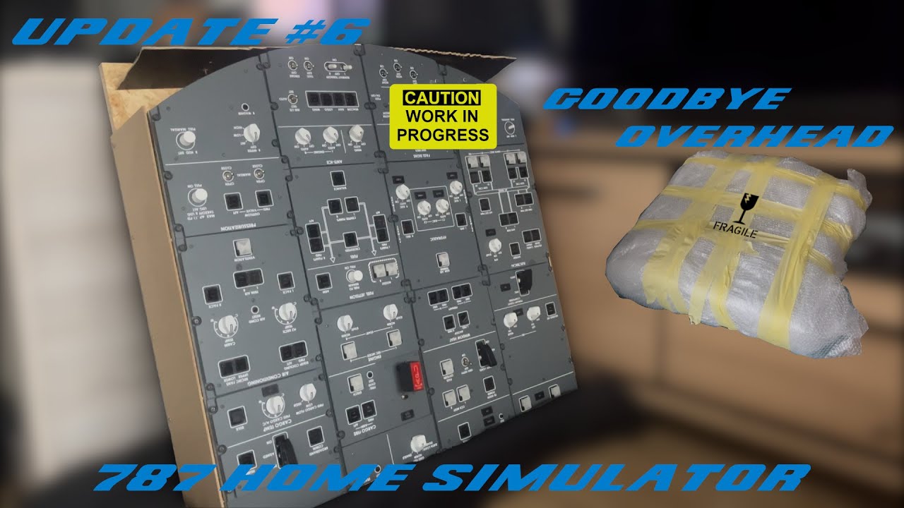 Goodbye Overhead - Finishing up the Overhead Panel | 787 Home Simulator Update #6