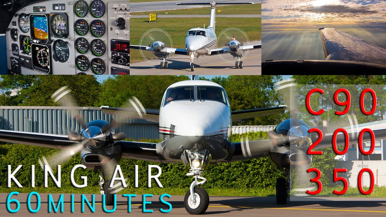 Beechcraft King Air 1 hour Compilation Full HD