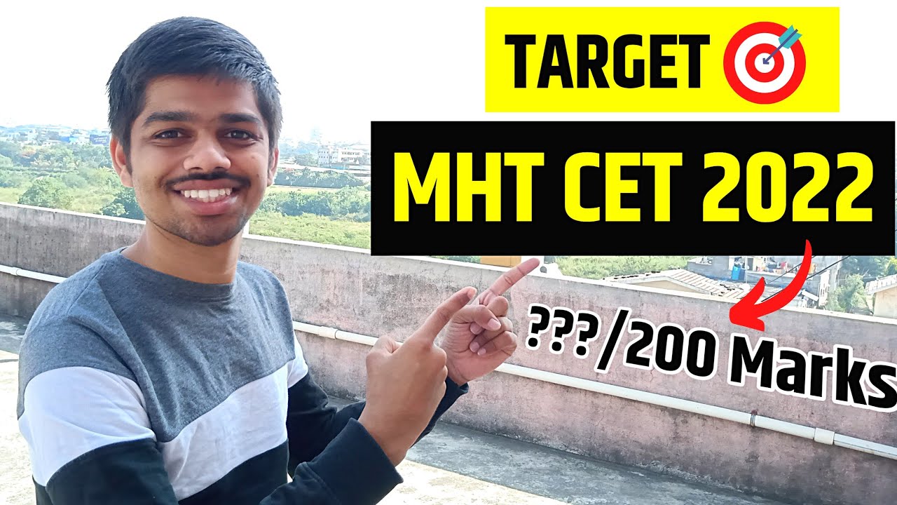 Set your TARGET 🎯 for MHT CET 2022