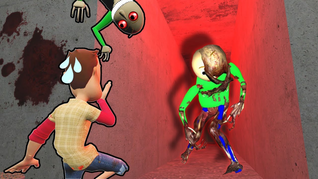 ESCAPING BALDI'S ZOMBIE MAZE?! (Garry's Mod Gameplay & Gmod Roleplay) Baldi's Scary Zombie Survival!
