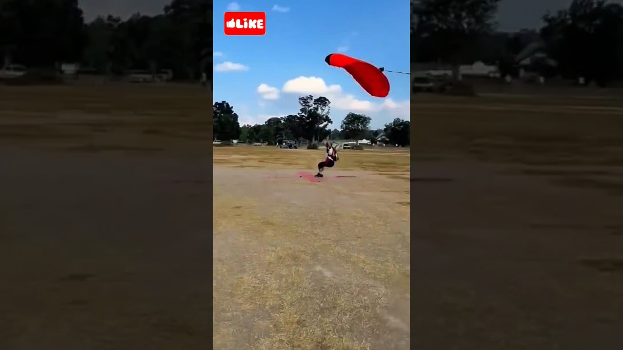 Paragliding Landing Video | Sky diving with parachute | highest paragliding in the world 