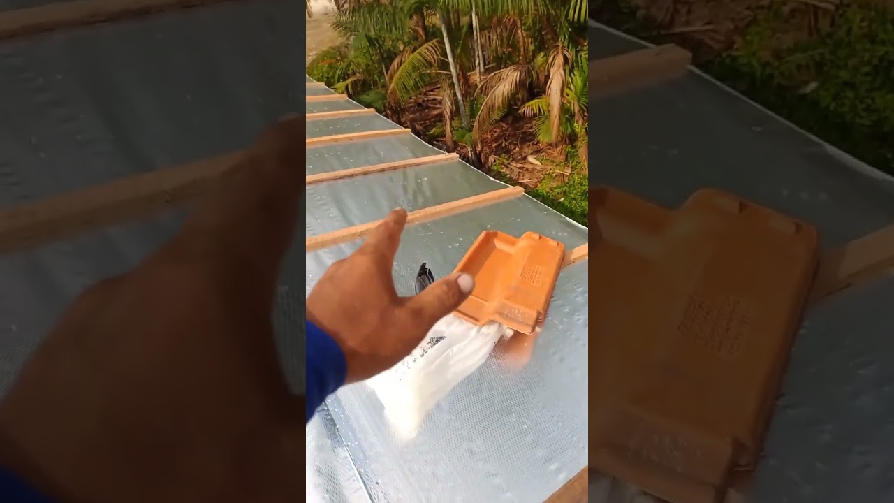 Modo correto de instalação da manta térmica.