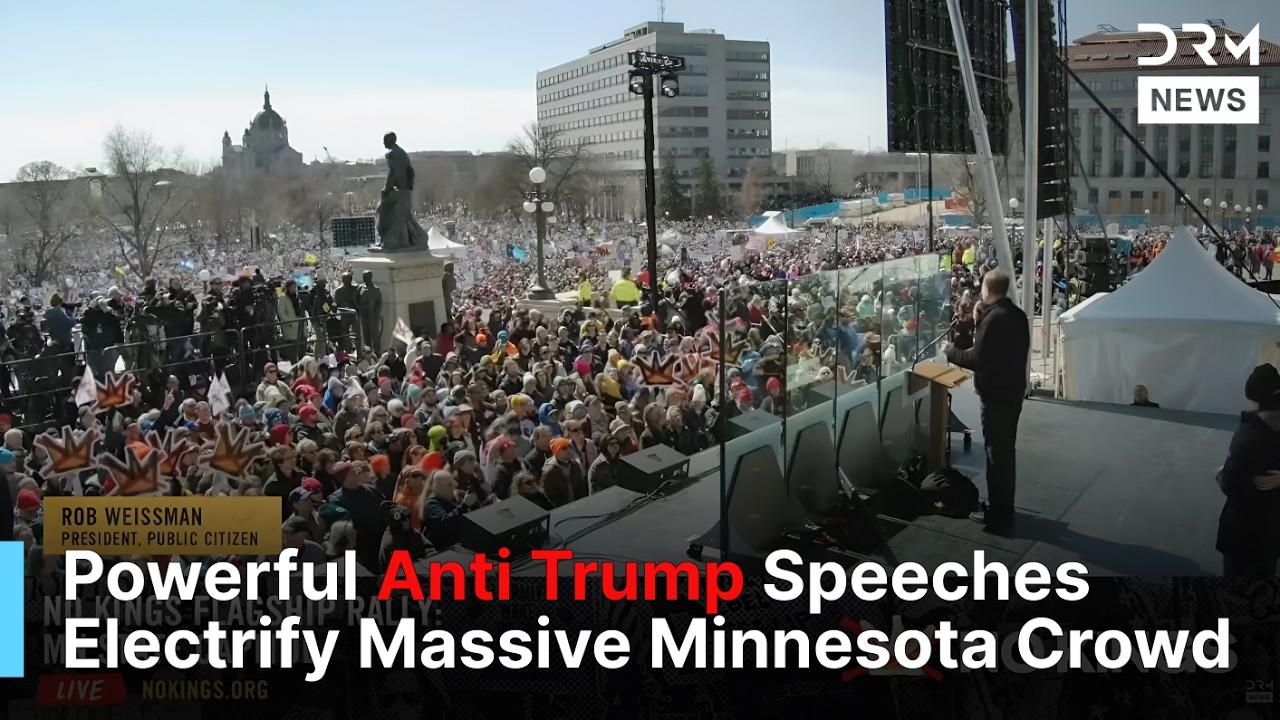 Powerful Speeches Shake Minnesota At Anti Trump Protest | DRM News | AC1F