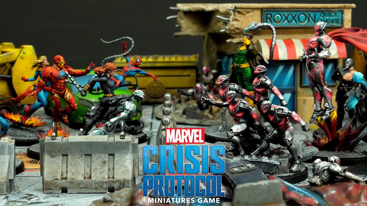 Wir bemalen Gelände im Comic-Stil aus dem Marvel Crisis Protocol Grundspiel!