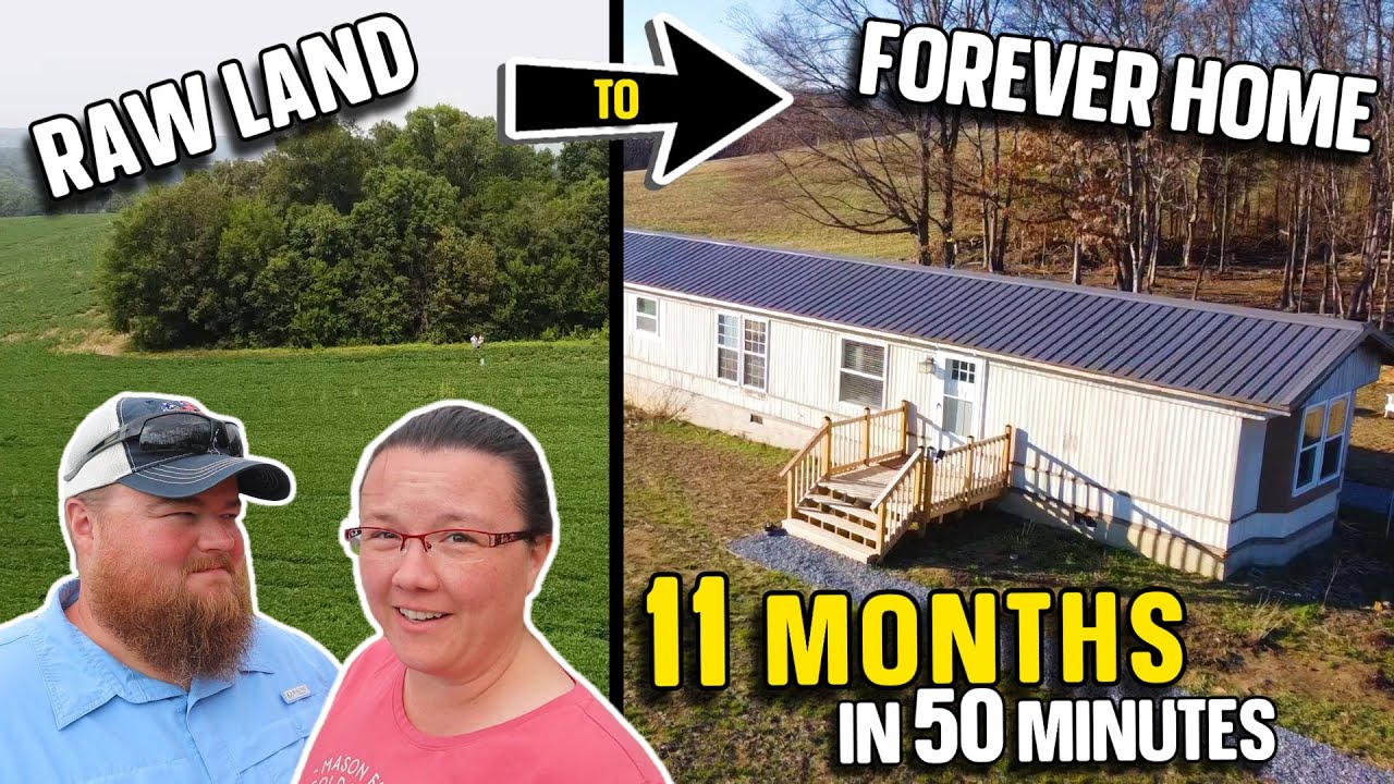 Couple turns RAW LAND into their FOREVER HOMESTEAD // 11 Months in 50 Minutes