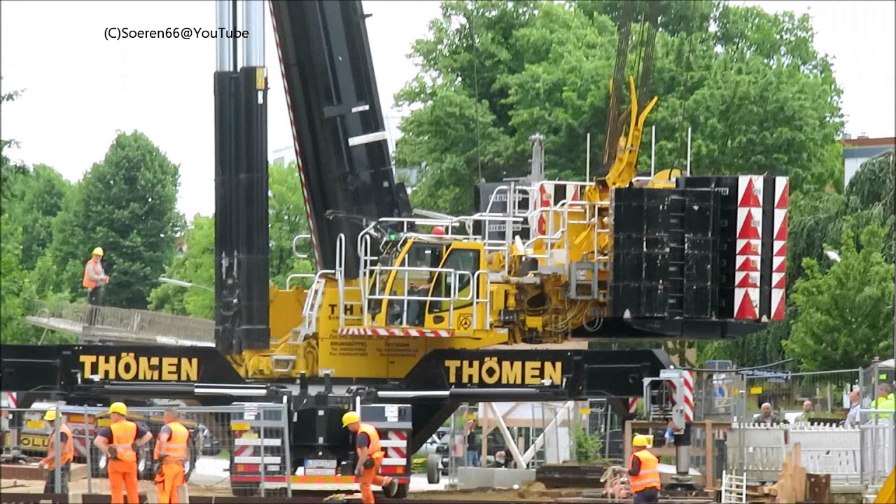 Soeren66 - Mobilkran LIEBHERR LTM 1750-9.1 von Thömen beim Einbau von Brückenbindern
