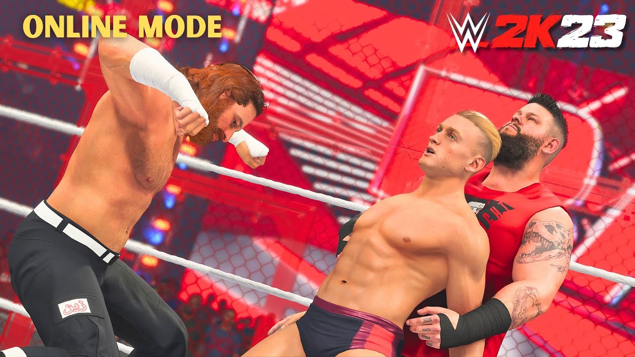 The Most INSANE WWE Online Games Heavyweight Championship Match EVER (WWE 2K23 Online)