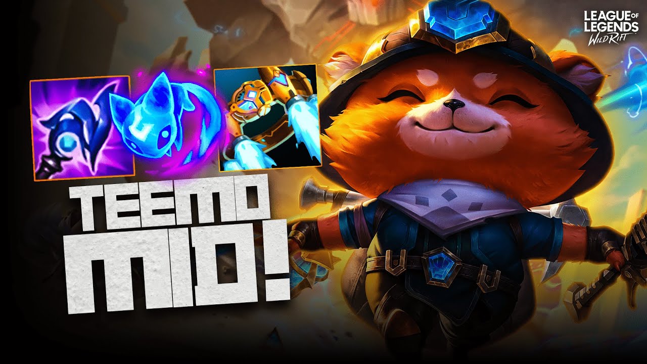 TEEMO ATÉ QUE DA DANO 😂 LOL WILD RIFT