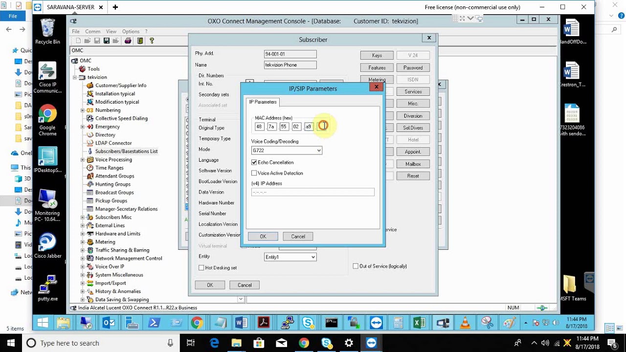 How to add IP Phone to Alcatel OXO PBX using OMC tool