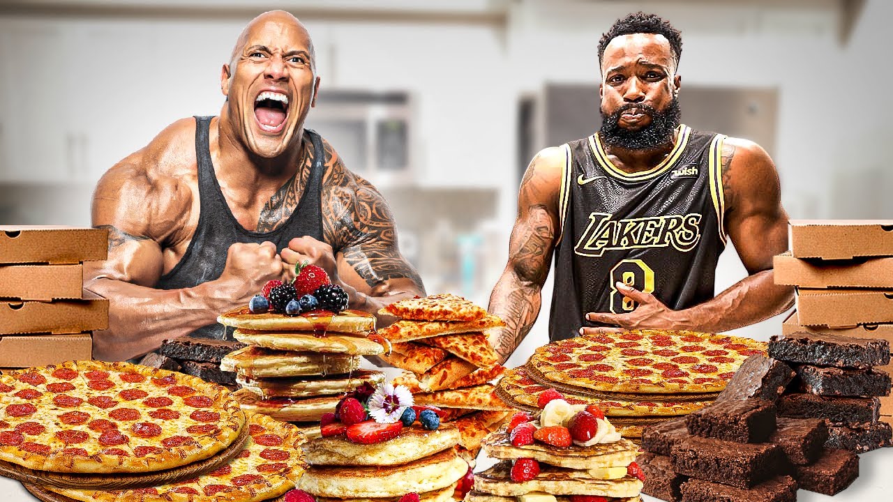 Trying To Eat The Rock's Highest Calorie Cheat Meal For 24 Hours...