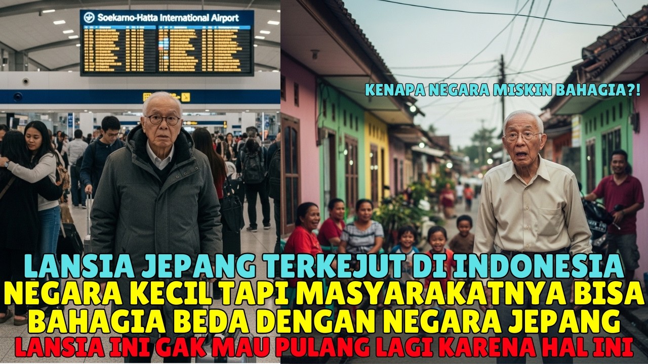 Lansia Jepang Datang ke Indonesia dengan Keraguan… Yang Terjadi Justru Menghancurkan Cara Pandangnya