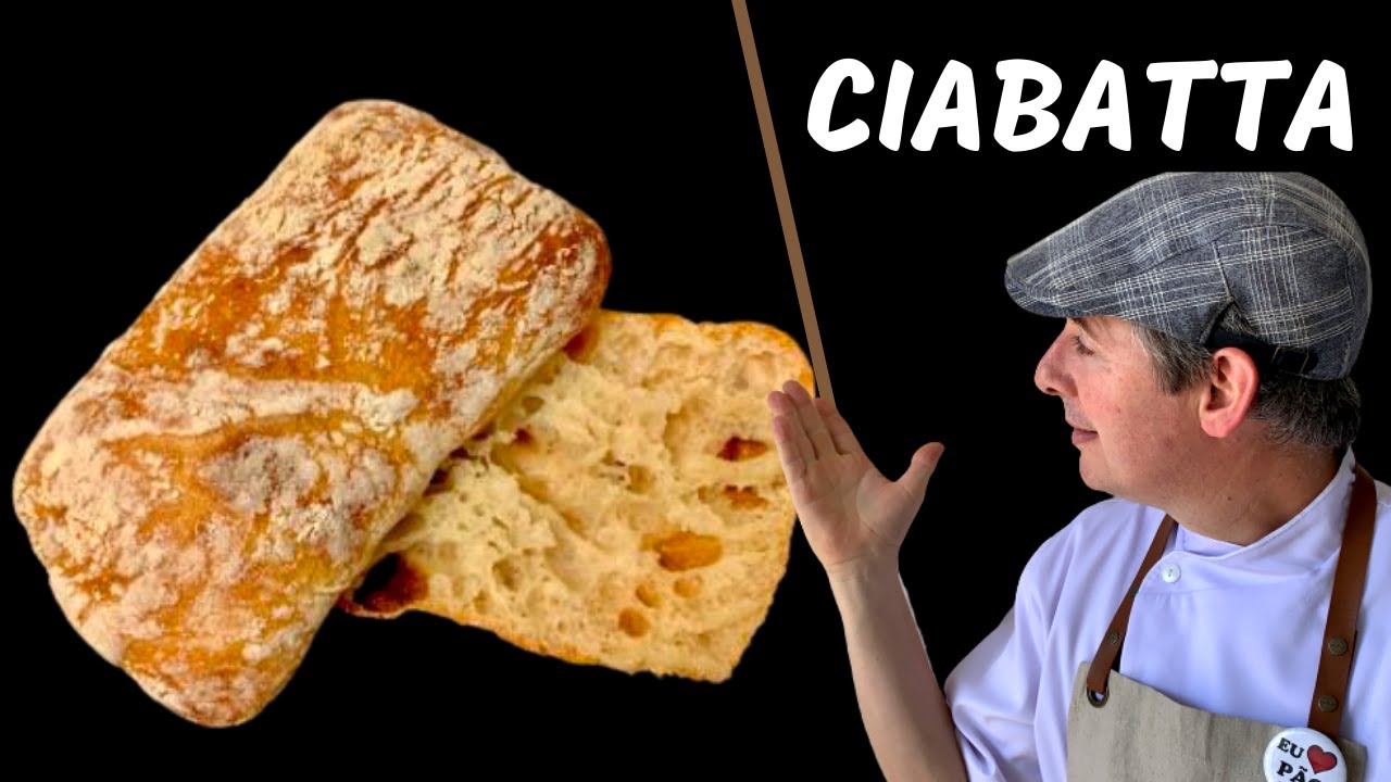 Pão Ciabatta !!! Método simples !!! Sem sova e com Fermentação Natural !!!