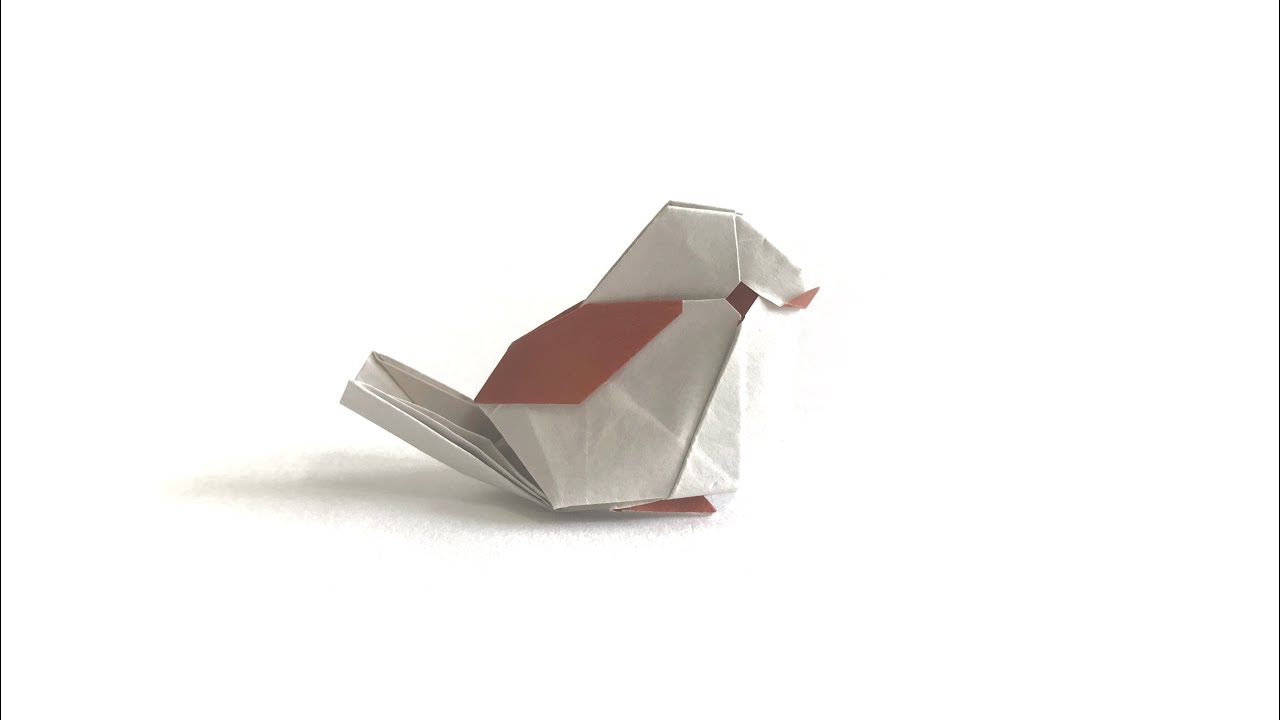 Origami Long-tailed Tit By Kyohei Katsuta | Little Bird | 摺紙 小鳥 雪之精靈