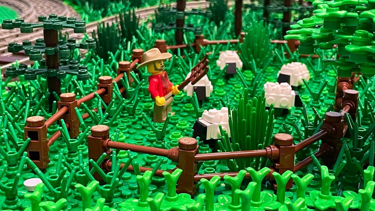 Schafe, Weiden und Felder - Bau einer Lego Stadt Teil 198.