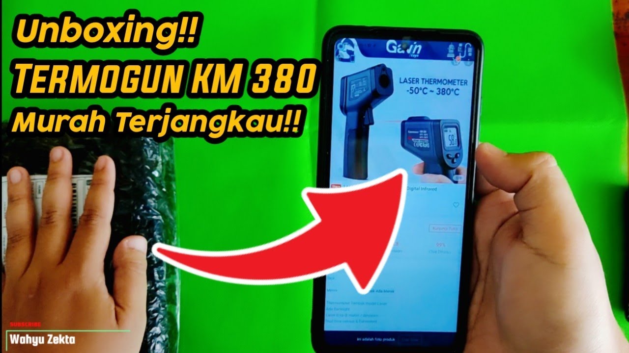 Unboxing infrared Termometer Laser / Termogun Kaemeasu KM 380 Harga Terjangkau Worth it?? Original!