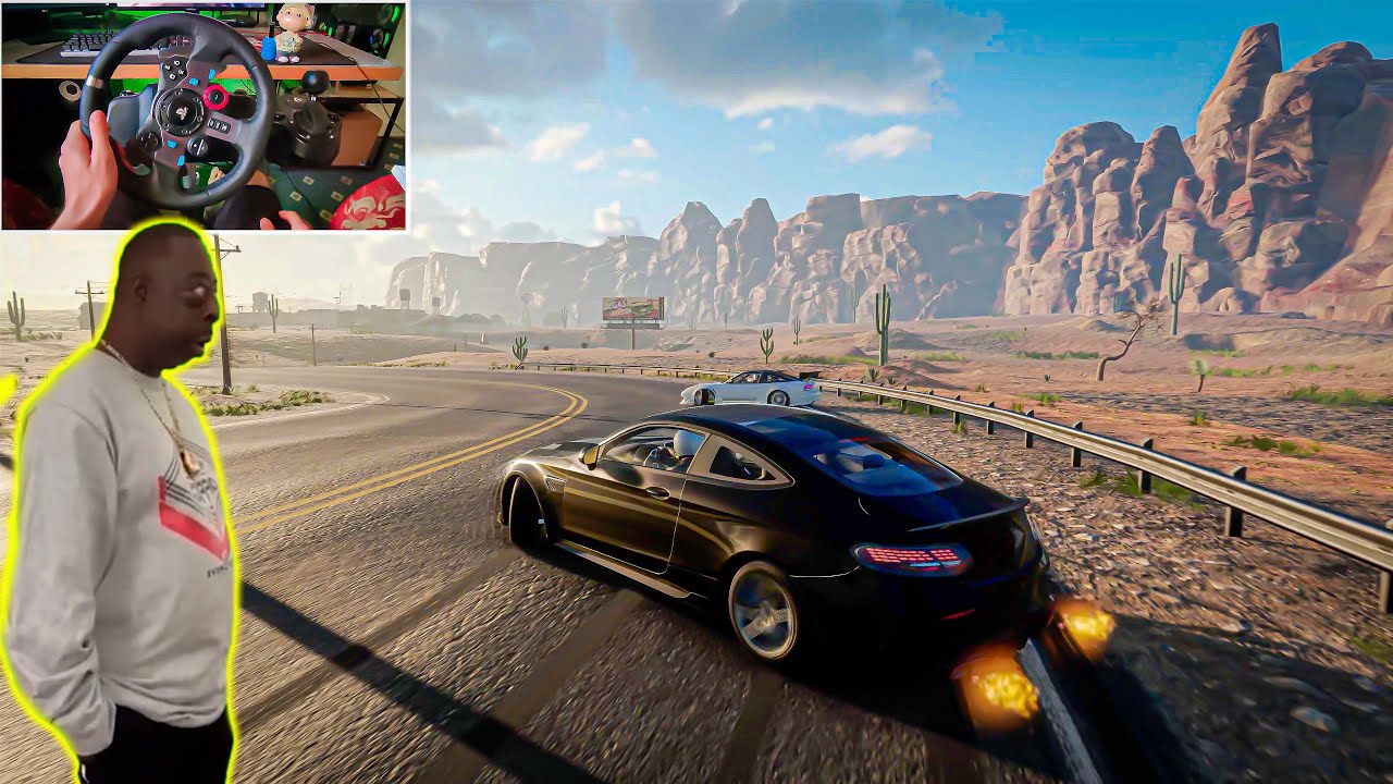 Mercedes Benz C63 (Consul GT) Drift and Tandem CarX Drift Racing Online Red Rock
