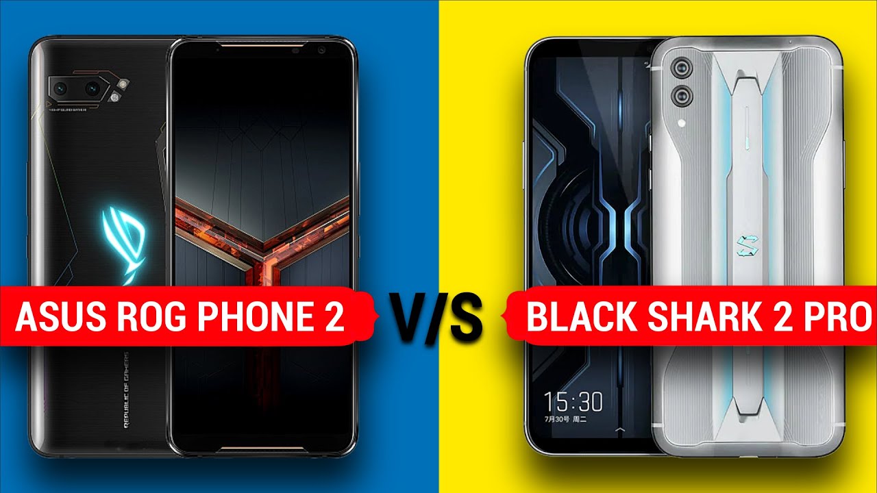 Rog Phone 2 vs Black Shark 2 Pro || Full Comparison - Display, Camera, Battery, Benchmark & More...