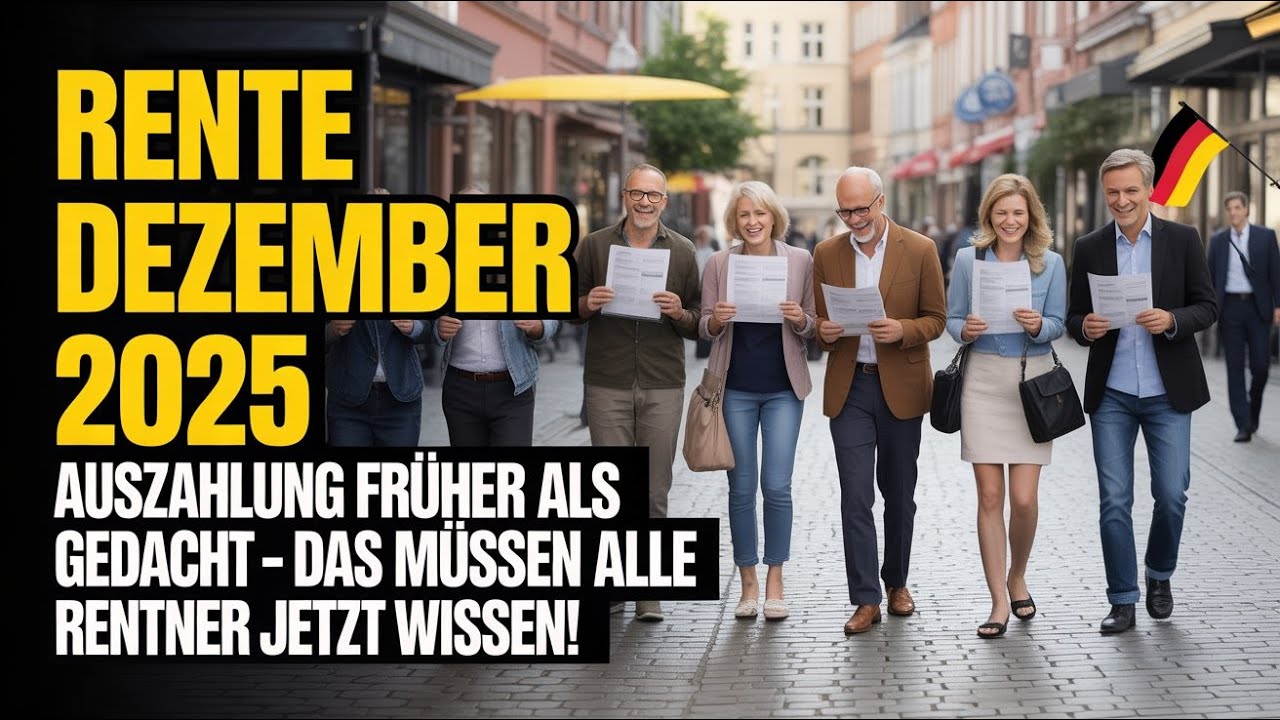 Rente Dezember 2025: Auszahlung fr&uuml;her als erwartet &ndash; Das m&uuml;ssen alle Rentner jetzt wissen!
