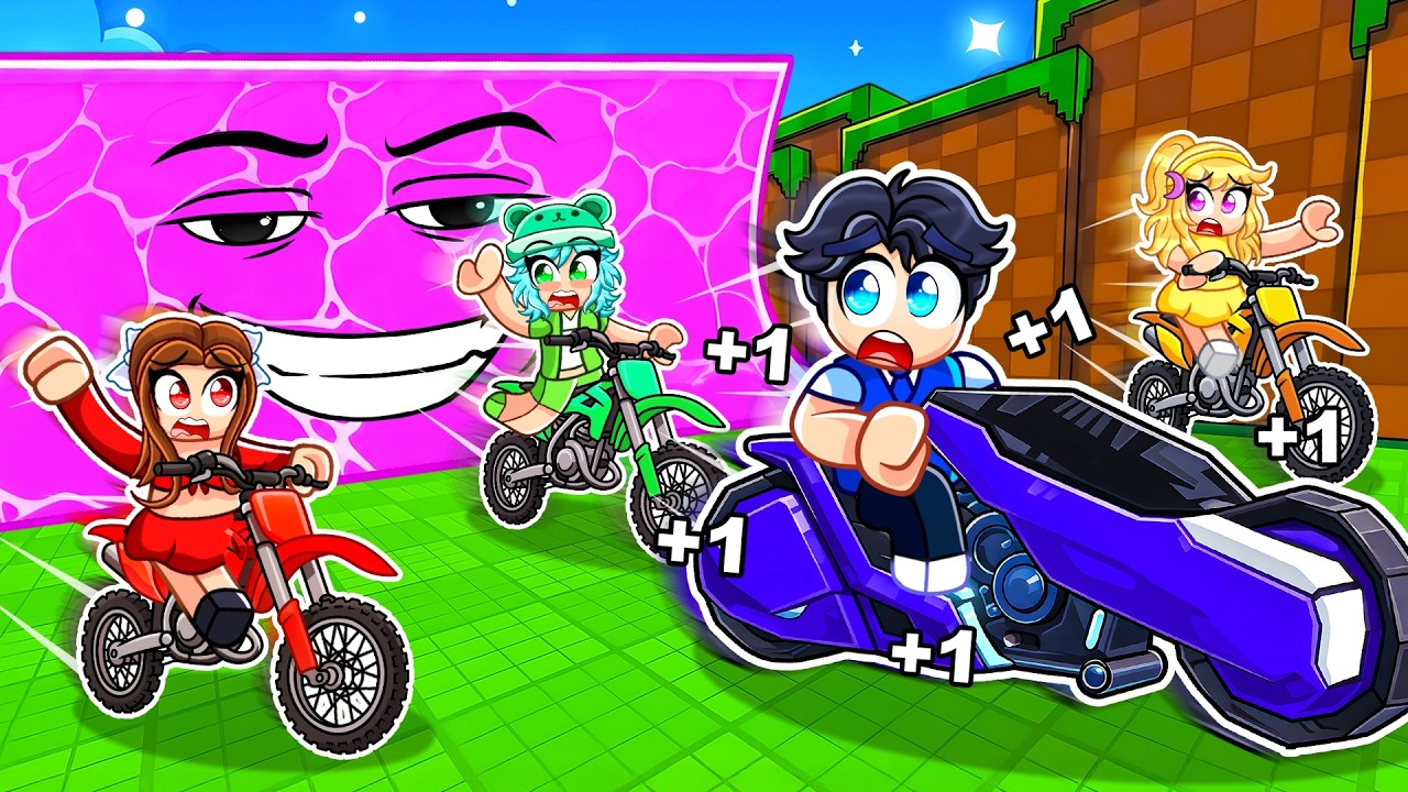 Unlocking The 0.01% MOTORCYCLE In +1 Speed Motorcycle Tsunami Escape...!