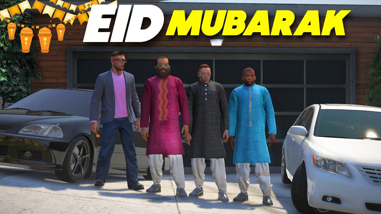 EID CELEBRATIONS WITH THE BOYS | GTA 5 STORIES