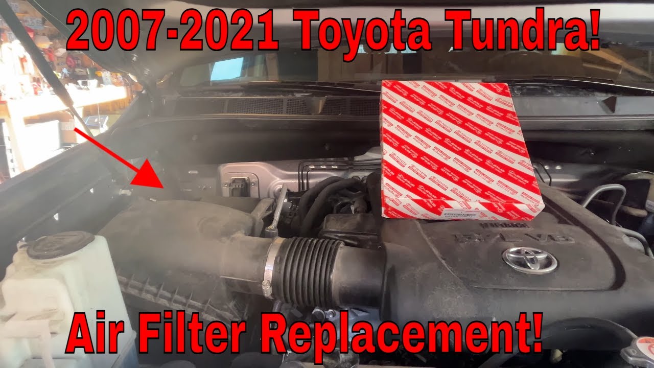 How to Install Air Filter in 2007-2021 Toyota Tundra! Improve Toyota Tundra Performance! Air Filter!