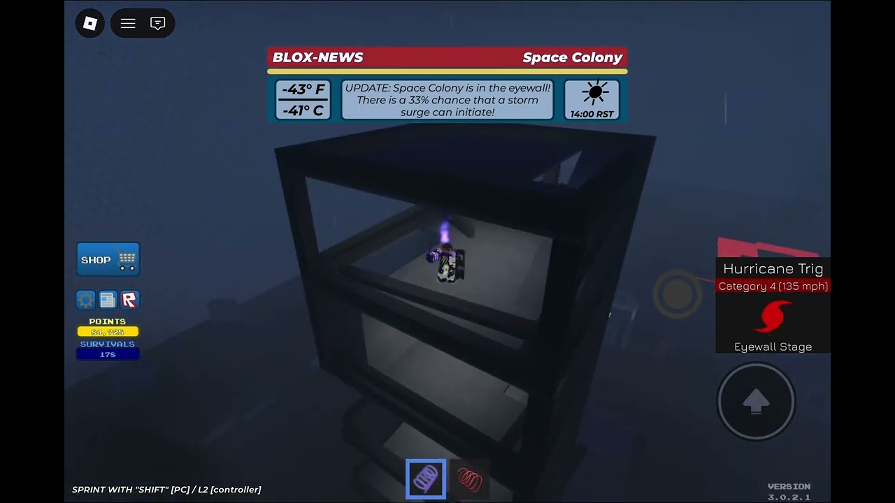 Roblox Disaster Warning Hurricane🌀