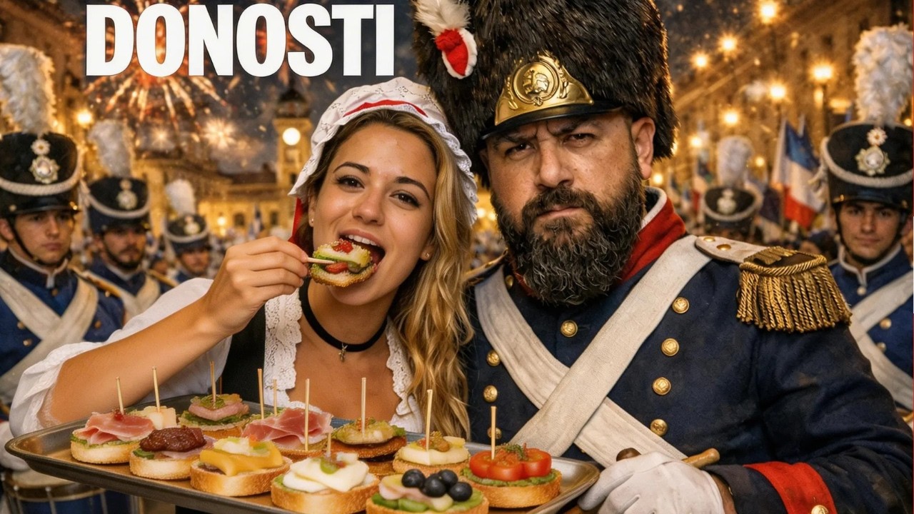 24 HORAS en la TAMBORRADA de DONOSTI 🇪🇸 | Comiendo Pintxos por San Sebastián sin parar 🐷