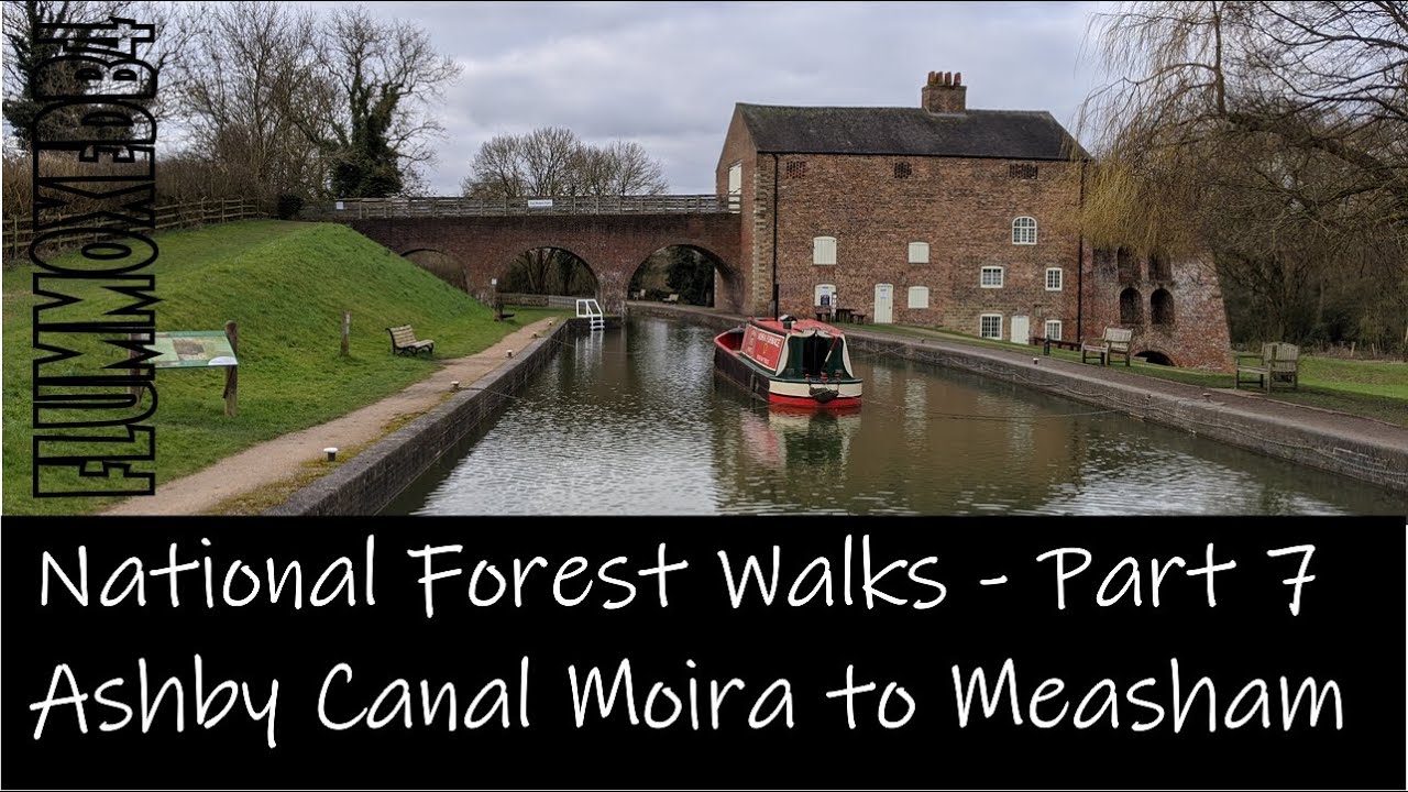 National Forest Walks Part 7 The Ashby Canal Walk From Moira to Measham (Part 1) Insta 360 One X2