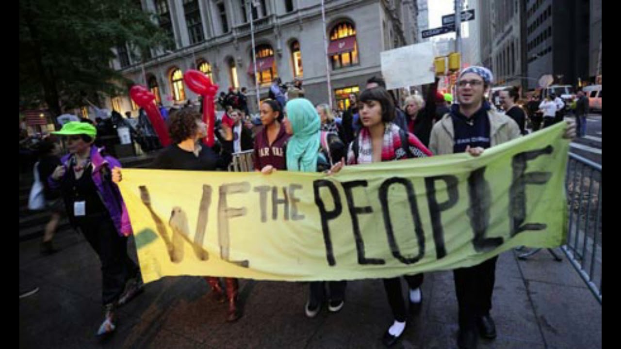 Democratic right protest