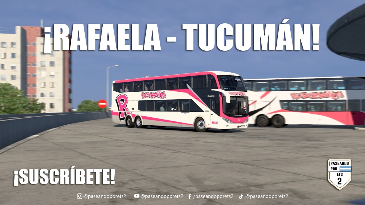 ¡PRIMERA VEZ CON RUTATLANTICA!👌¡DESDE RAFALEA, SANTA FE HACIA TUCUMÁN!🚍| ETS 2 MAPA CEIBO🚌