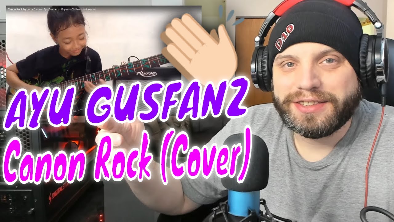 Ayu Gusfanz | Canon Rock by Jerry C cover (10 years Old from Indonesia) [Reaction & Review]