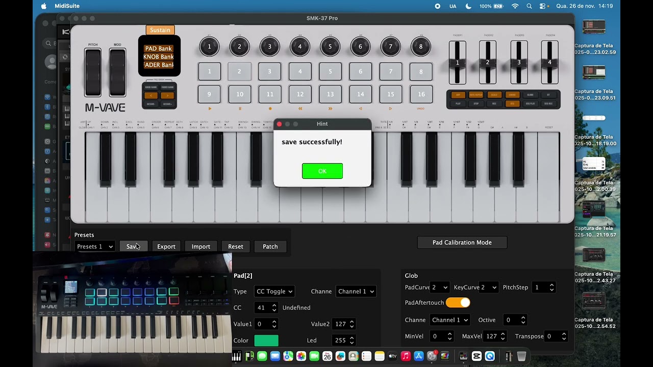 Como configurar cada função do M VAVE SMK37 PRO