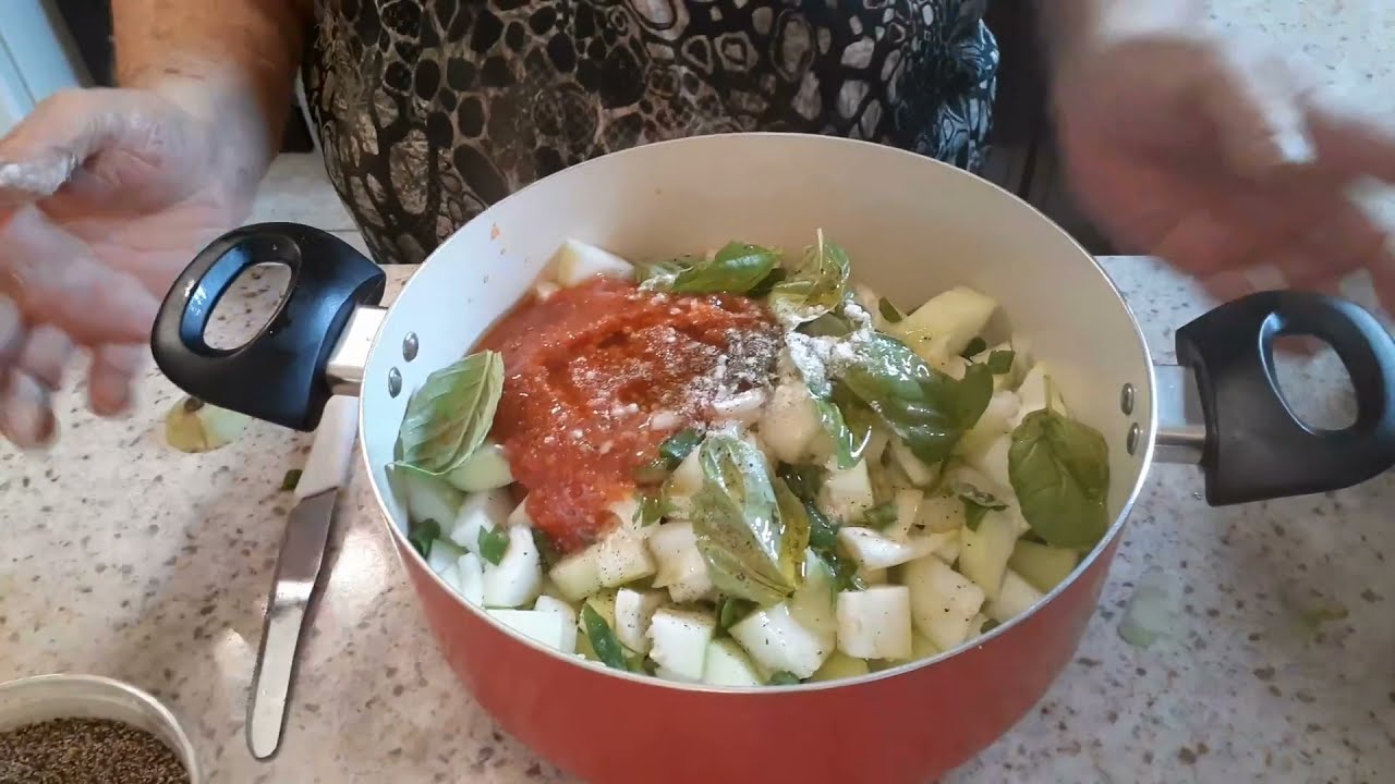 Sicilian Grandma makes Sicilian Cucuzza Soup - Episode #46