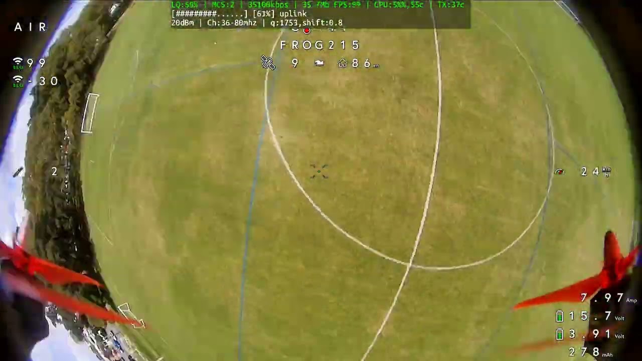 80mhz APFPV RC09 Eachine spherelink frog215 gps data