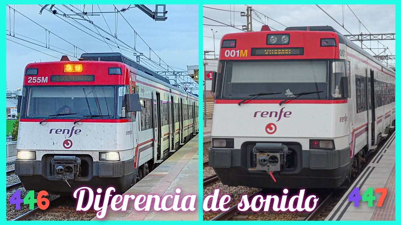 Cercanías Renfe: Diferencia de Sonido entre serie 446 y serie 447.