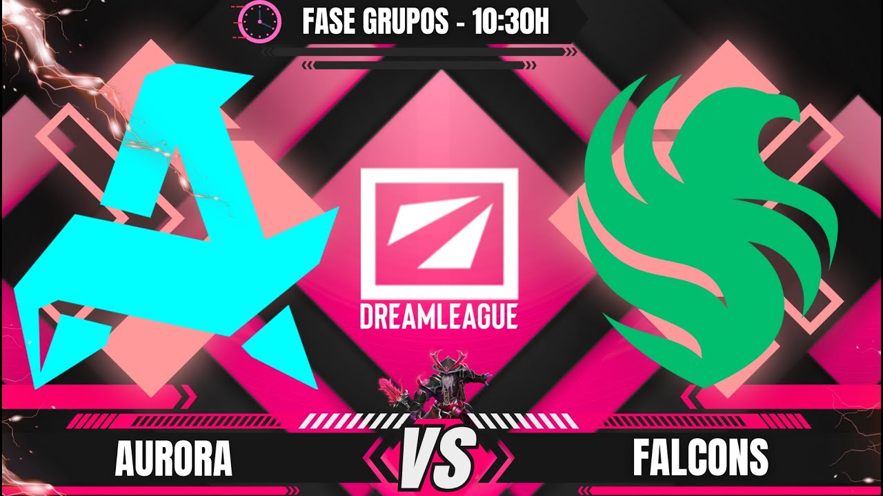 [PT-BR] FALCONS X AURORA - GRUPOS - DREAMLEAGUE 22 - @JAPALOKY