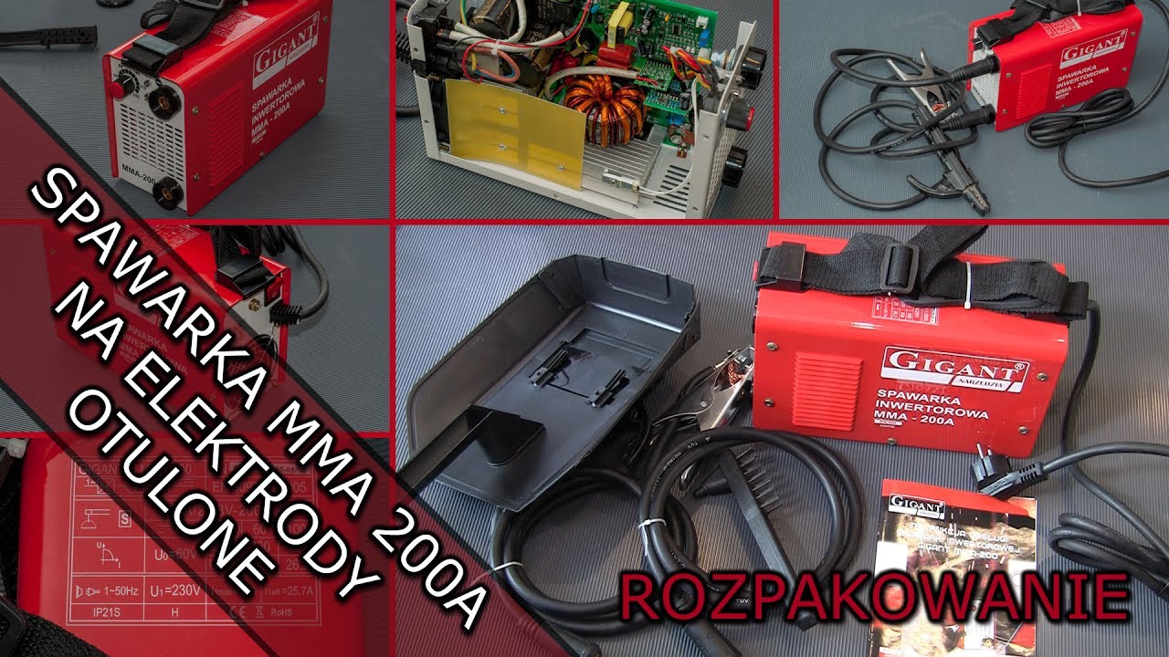 Spawarka inwertorowa do domu / warsztatu GIGANT MMA 200A