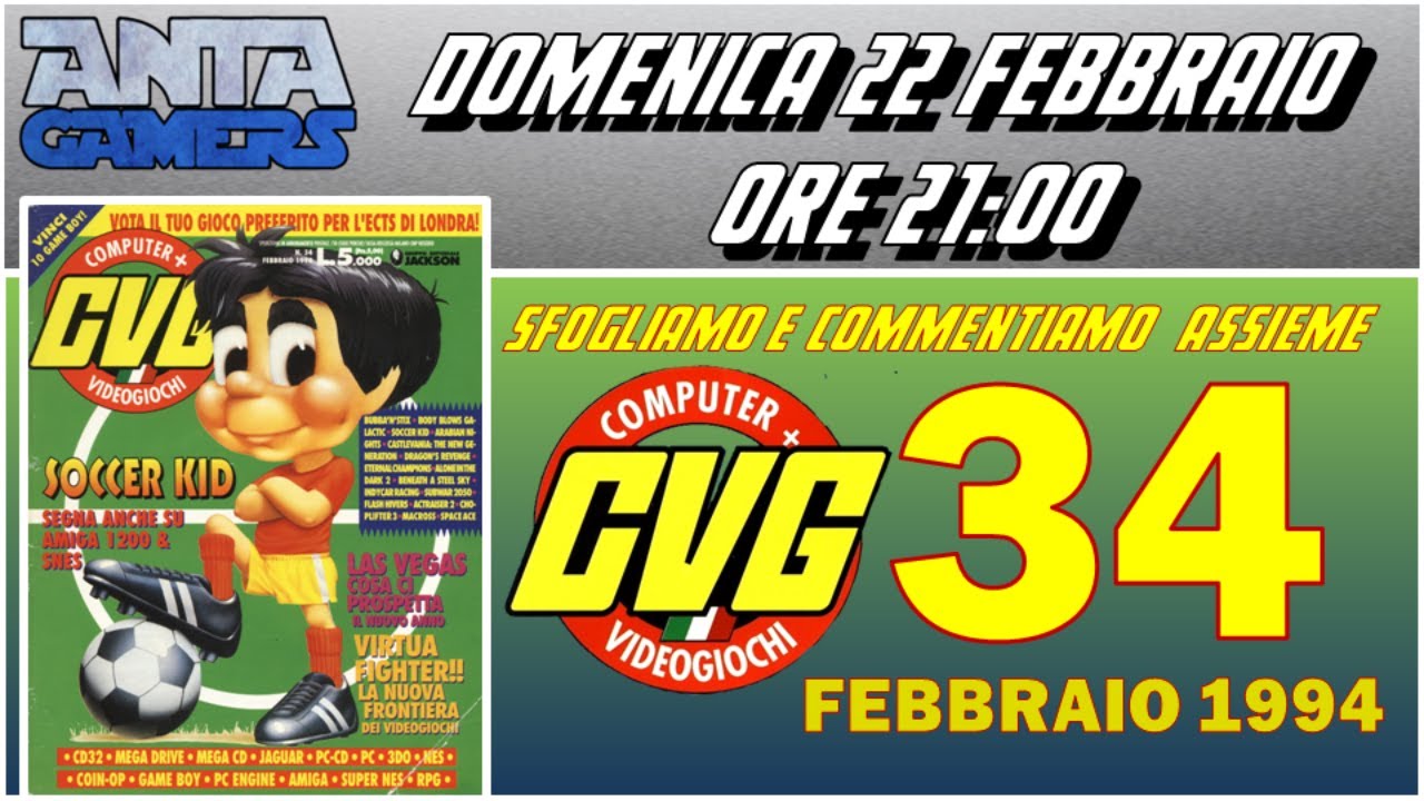 EDICOLANTA LIVE: CVG N.34 - FEBBRAIO 1994