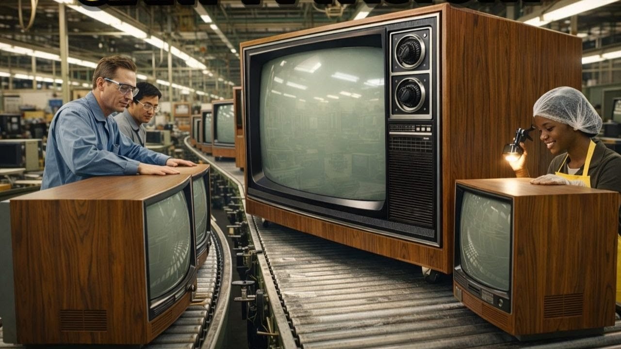 Inside a 1970s TV Factory – Why Vintage CRT Televisions Lasted Forever (Full Process)