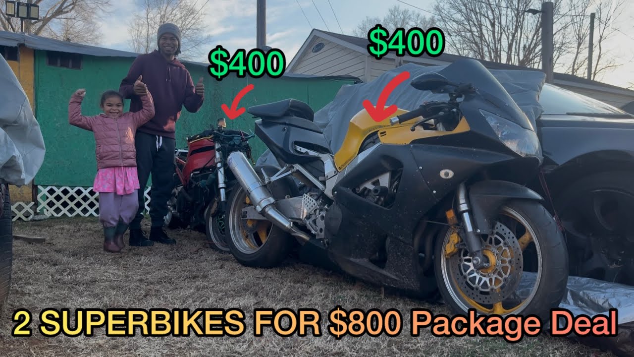 Bought 2 Honda SuperBikes for $800 PACKAGE DEAL 