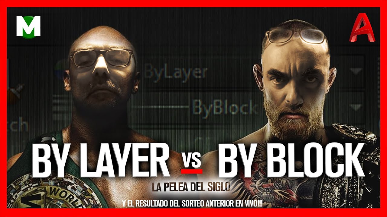 🥊 by LAYER by BLOCK AutoCad - Diferencias